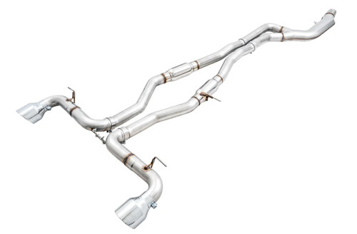 AWE Track Edition Exhaust - 5in Chrome Silver Tips | 2020+ Toyota GR Supra A90 AWE Track Edition Exhaust - 5in Chrome Silver Tips | 2020+ Toyota GR Supra A90