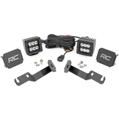 Rough Country Low-Profile LED Light Ditch Light Kit | 2005-2015 Toyota Tacoma