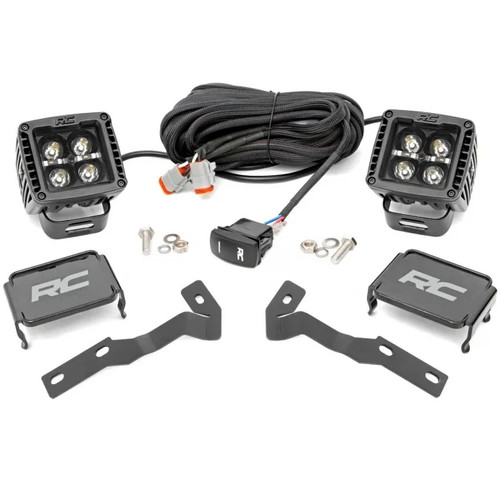 Rough Country Low-Profile LED Light Ditch Light Kit | 2005-2015 Toyota Tacoma