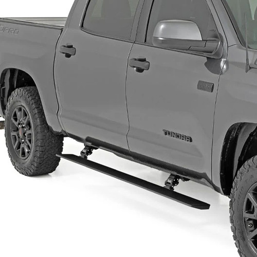 Rough Country Retractable Power Running Boards - Lighted | 2021-2007 Toyota Tundra Rough Country Retractable Power Running Boards - Lighted | 2021-2007 Toyota Tundra