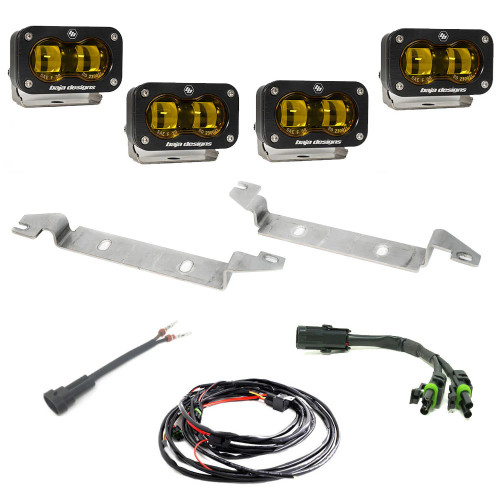 Baja Designs S2 SAE OEM Fog Light Replacement Kit - Amber | 2023+ Toyota Sequoia-1 Baja Designs S2 SAE OEM Fog Light Replacement Kit - Amber | 2023+ Toyota Sequoia-1