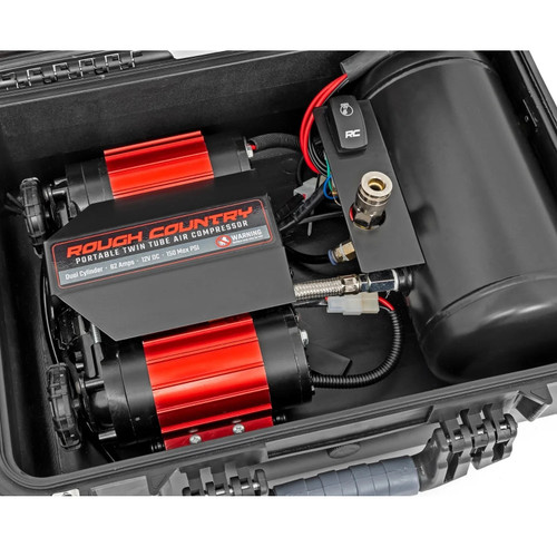 Rough Country Portable Twin Air Compressor Kit w/Carry Case | Universal