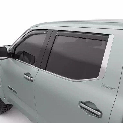 EGR Dark Smoke In-Channel Window Visors | 2022-2025 Toyota Tundra EGR Dark Smoke In-Channel Window Visors | 2022-2025 Toyota Tundra