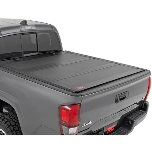 Rough Country Hard Tri-Fold Flip Up Bed Cover | 2016-2023 Toyota Tacoma Rough Country Hard Tri-Fold Flip Up Bed Cover | 2016-2023 Toyota Tacoma