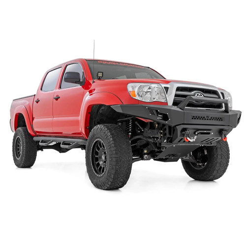 Rough Country Front Bumper Winch Ready w/LED Lights | 2005-2015 Toyota Tacoma