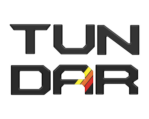 Tufskinz Tailgate Tundra Letter Inserts -Matte Black w/Tri-Color | 2022-2025 Toyota Tundra Tufskinz Tailgate Tundra Letter Inserts -Matte Black w/Tri-Color | 2022-2025 Toyota Tundra