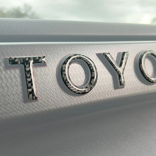 Tufskinz TRD Pro Glovebox Letter Overlays | 2023+ Toyota Sequoia