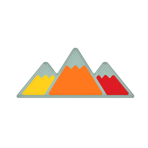 Tufskinz Tri-Color Badge - Domed Mountain Badge | 2016-2023 Toyota Tacoma