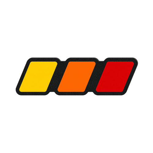 Tufskinz Tri-Color Badge - Textured Standard Badge | 2016-2023 Toyota Tacoma Tufskinz Tri-Color Badge - Textured Standard Badge | 2016-2023 Toyota Tacoma