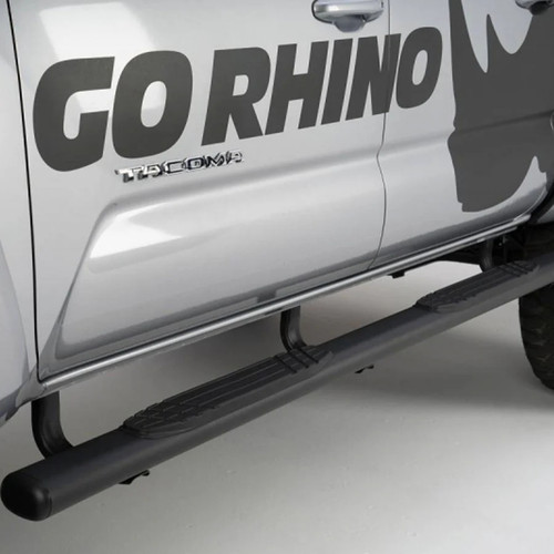 GoRhino 4" 1000 Series Side Steps - Complete Kit with Brackets | 2024+ Toyota Tacoma GoRhino 4" 1000 Series Side Steps - Complete Kit with Brackets | 2024+ Toyota Tacoma