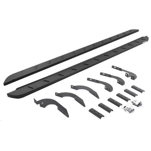 GoRhino RB10 Slim Line Running Boards - Complete Kit with Brackets | 2024+ Toyota Tacoma