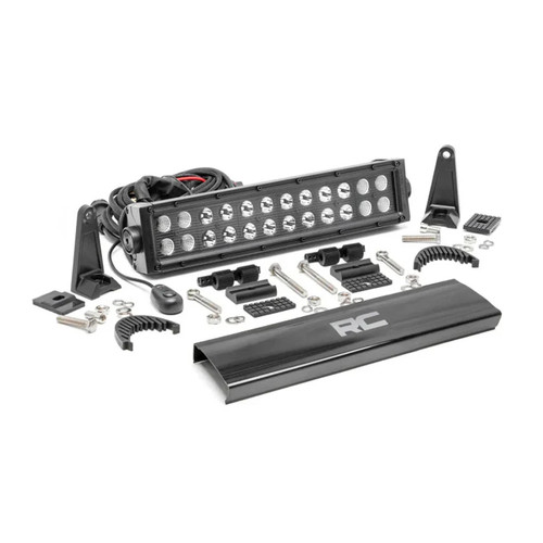 Rough Country Black Series LED Light Bar 12" Dual Row | Universal