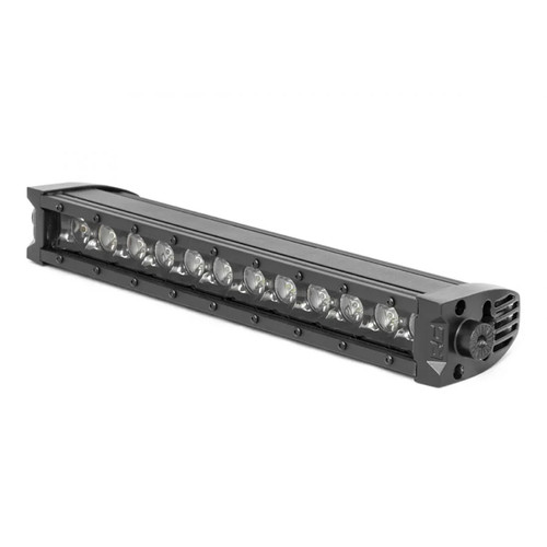 Rough Country Black Series LED Light Bar 12" Single Row - Cool White DRL | Universal