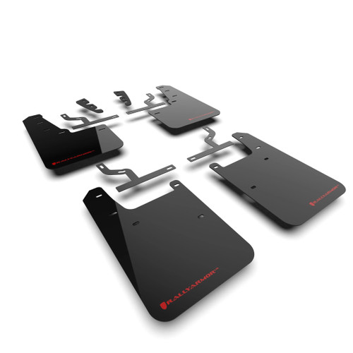 Rally Armor Black UR Mud Flaps w/ Red Logo | 2022-2025 Toyota Tundra Rally Armor Black UR Mud Flaps w/ Red Logo | 2022-2025 Toyota Tundra