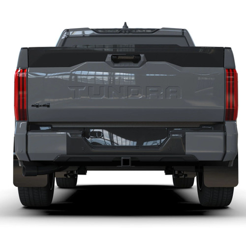 Rally Armor Black UR Mud Flaps w/ White Logo | 2022-2026 Toyota Tundra
