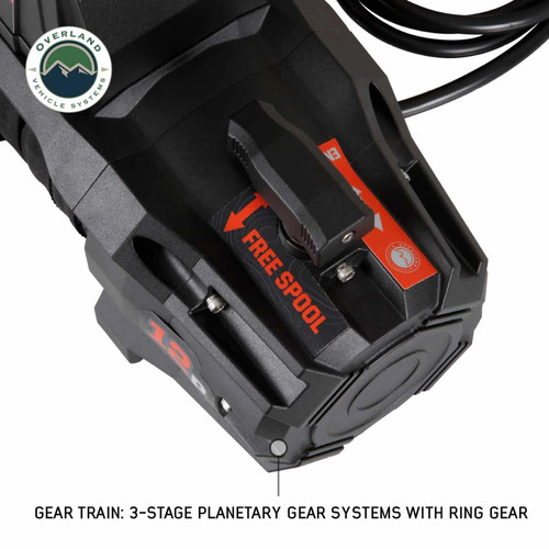 Overland Vehicle Systems Scar 12-S Winch - 12,000 lb w/Synthetic Rope
