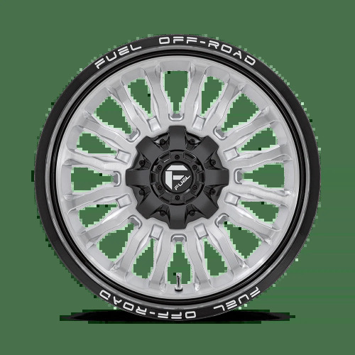 Fuel ARC Wheels | Silver Brushed Face w/Milled Black Lip D798