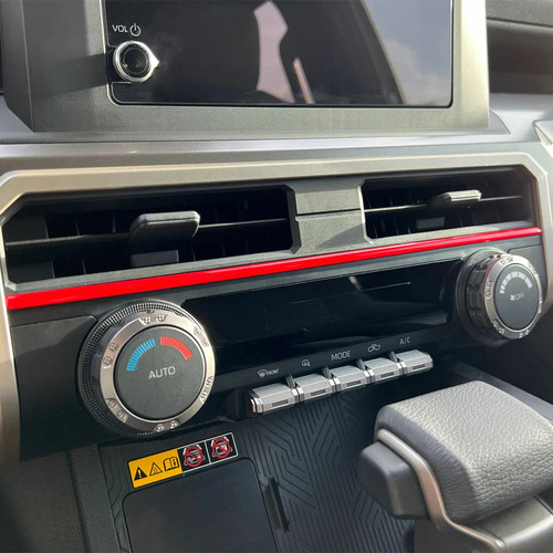 Tufskinz Strip Above Climate Control Accent Trim | 2024+ Toyota Tacoma Tufskinz Strip Above Climate Control Accent Trim | 2024+ Toyota Tacoma