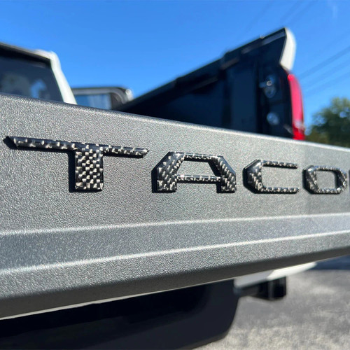 Tufskinz Bed Rail Tailgate Letter Overlays | 2024+ Toyota Tacoma Tufskinz Bed Rail Tailgate Letter Overlays | 2024+ Toyota Tacoma