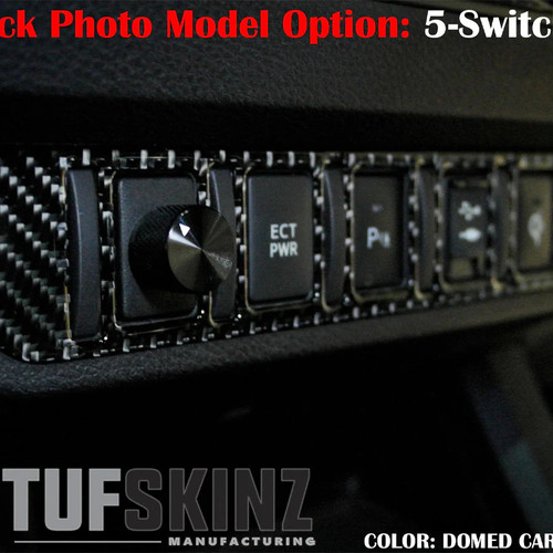 Tufskinz Center Dash Switch Panel Accent Overlay | 2023-2016 Toyota Tacoma