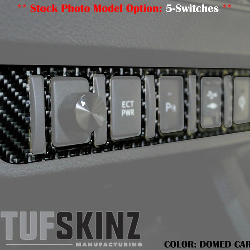 Tufskinz Center Dash Switch Panel Accent Overlay | 2023-2016 Toyota Tacoma