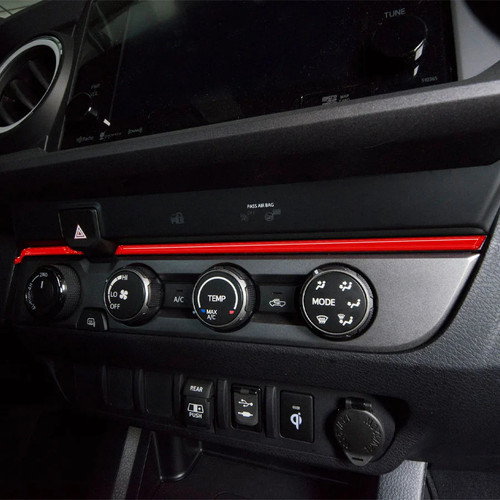 Tufskinz Strip Above Climate Control Accent Overlay | 2023-2016 Toyota Tacoma