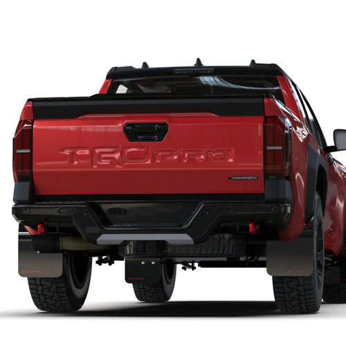 Rally Armor Black UR Mud Flaps w/Metallic Black Logo | 2024-2026 Toyota Tacoma