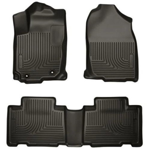 Husky Liners WeatherBeater Floor Liner - Front & Rear | 2019-2014 Toyota Corolla-1 Husky Liners WeatherBeater Floor Liner - Front & Rear | 2019-2014 Toyota Corolla-1