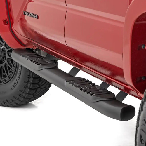 Rough Country Oval Nerf Side Steps | 2024+ Toyota Tacoma Rough Country Oval Nerf Side Steps | 2024+ Toyota Tacoma