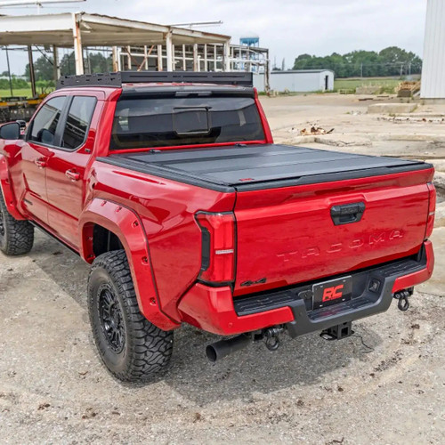 Rough Country Low-Profile Tri-Fold Tonneau Cover | 2024+ Toyota Tacoma