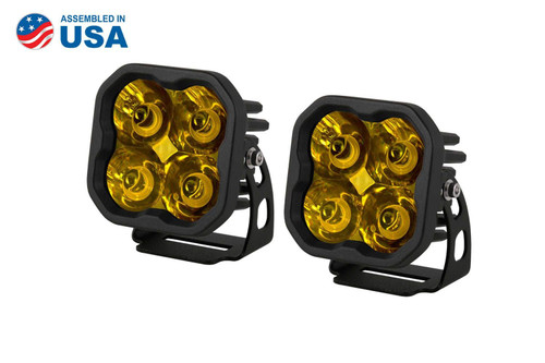 Diode Dynamics SS3 Stage Series 3" SAE/DOT Yellow MAX LED Pod (pair) Diode Dynamics SS3 Stage Series 3" SAE/DOT Yellow MAX LED Pod (pair)