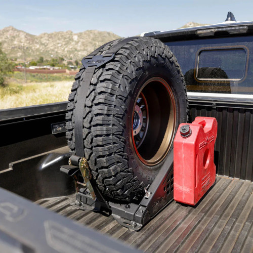 DV8 Center Truck Bed Tire Carrier & Accessory Mount | 2024-2026 Toyota Tacoma