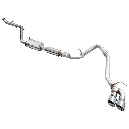 AWE Catback Exhaust System Dual Chrome Silver Tips | 2024+ Toyota Tacoma AWE Catback Exhaust System Dual Chrome Silver Tips | 2024+ Toyota Tacoma