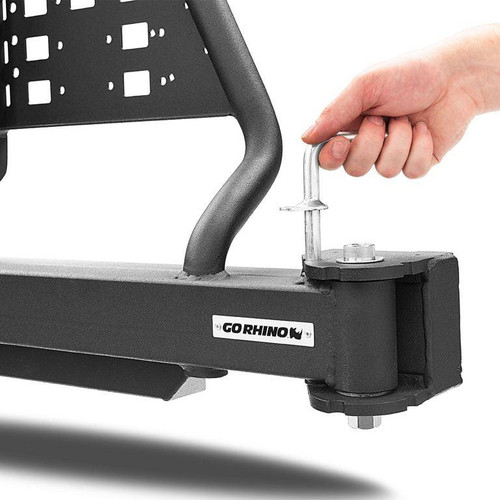 GoRhino Hitch Mount Swing-a-Way Tire Carrier | 2024+ Toyota Land Cruiser