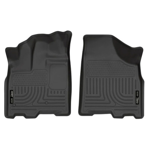 Husky Liners Weatherbeater Floor Liners Black - Front | 2020-2011 Toyota Sienna Husky Liners Weatherbeater Floor Liners Black - Front | 2020-2011 Toyota Sienna