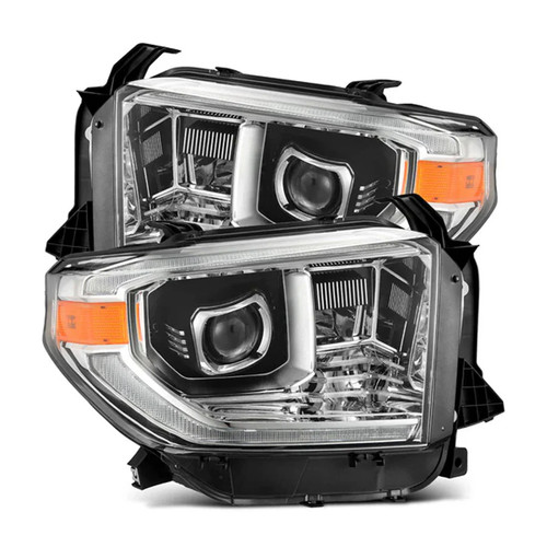 AlphaRex MK II PRO-Series Halogen Projector Headlights Chrome | 2021-2014 Toyota Tundra AlphaRex MK II PRO-Series Halogen Projector Headlights Chrome | 2021-2014 Toyota Tundra