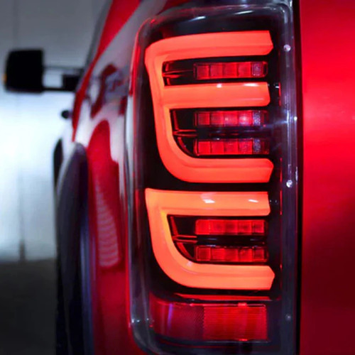 AlphaRex LUXX-Series LED Tail Lights Black | 2007-2013 Toyota Tundra