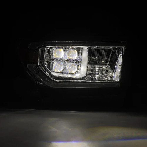 AlphaRex MK II NOVA-Series LED Projector Headlights Chrome (With Level Adjuster) | 2007-2013 Toyota Tundra