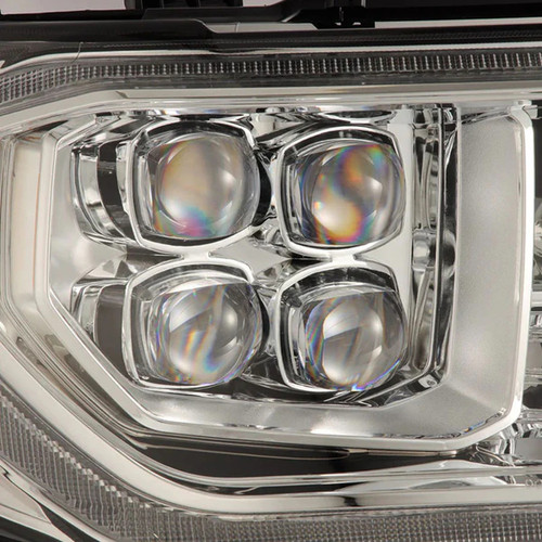 AlphaRex MK II NOVA-Series LED Projector Headlights Chrome (With Level Adjuster) | 2007-2013 Toyota Tundra