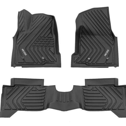 Rough Country Flex-Fit Floor Mats | 2024+ Toyota Tacoma Rough Country Flex-Fit Floor Mats | 2024+ Toyota Tacoma