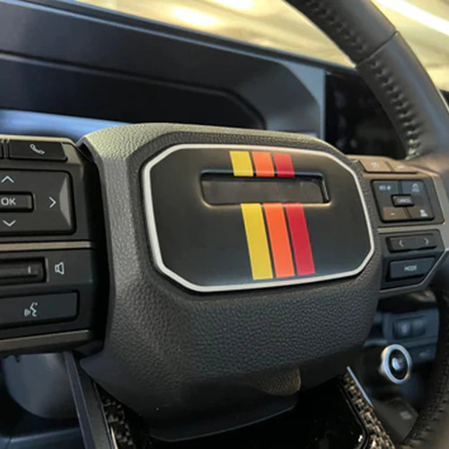 Tufskinz Center Steering Wheel Accent Trim | 2024+ Toyota Land Cruiser Tufskinz Center Steering Wheel Accent Trim | 2024+ Toyota Land Cruiser