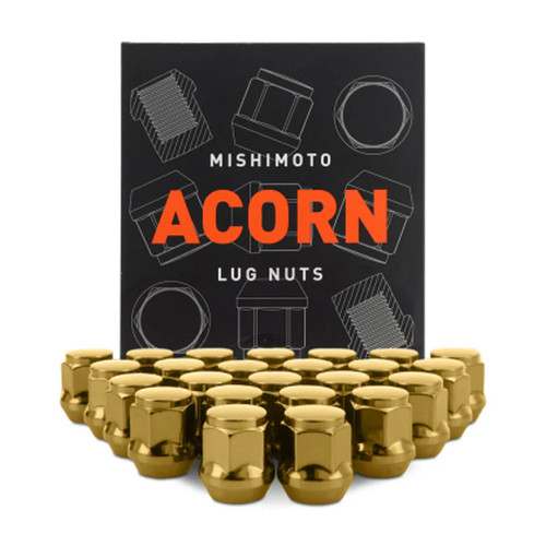 Mishimoto Steel Lug Nuts M14x1.5 - Gold | 2024+ Toyota Tacoma