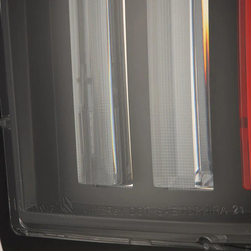 AlphaRex NOVA Series Prismatic Tail Lights Black-Red | 2007-2013 Toyota Tundra