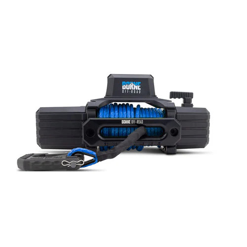 Borne Off-Road 10k 10,000lb Winch w/Blue Synthetic Rope