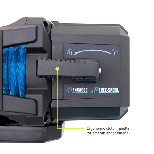 Borne Off-Road 12k 12,000lb Winch w/Blue Synthetic Rope