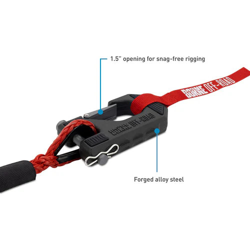 Borne Off-Road 12k 12,000lb Winch w/Red Synthetic Rope