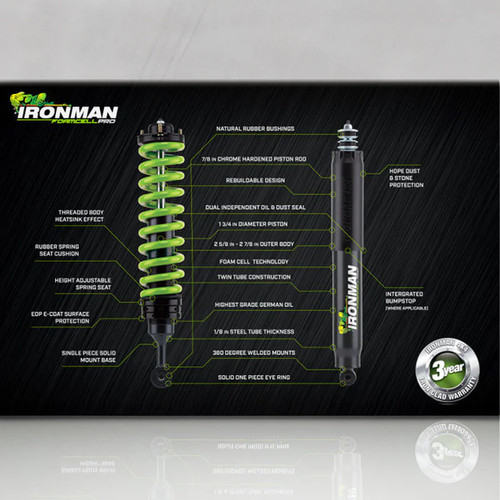 Ironman 4x4 Foam Cell Pro Prebuilt Front Coilovers 2.5" Lift Kit - Light Duty | 2022-2026 Toyota Tundra