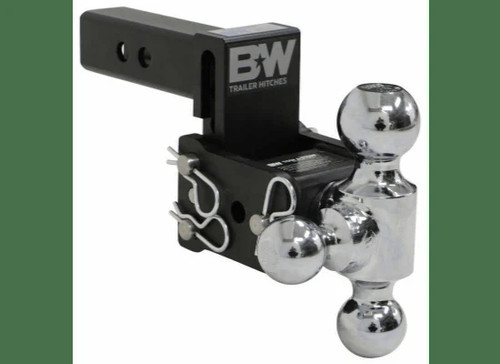 B&W Tow & Stow 3-Ball Mount 2" Hitch | 3" Drop / 3-1/2" Rise | 10K Black | (TS10047B) B&W Tow & Stow 3-Ball Mount 2" Hitch | 3" Drop / 3-1/2" Rise | 10K Black | (TS10047B)