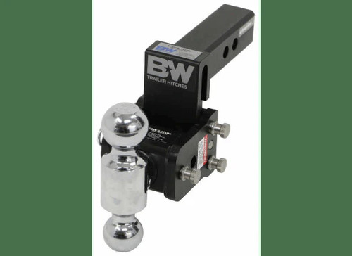 B&W Tow & Stow 2-Ball Mount 2" Hitch | 3" Drop / 3-1/2" Rise | 10K Black | (TS10033B) B&W Tow & Stow 2-Ball Mount 2" Hitch | 3" Drop / 3-1/2" Rise | 10K Black | (TS10033B)