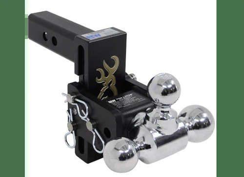 B&W Tow & Stow 3-Ball Mount 2" Hitch | 5" Drop / 5.5" Rise | 10K Browning | (TS10048BB)